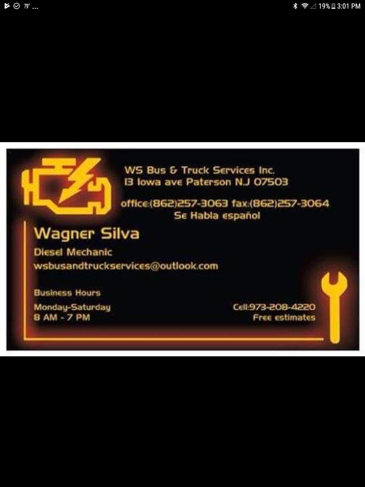 WS BUS AND TRUCK SERVICE INC.